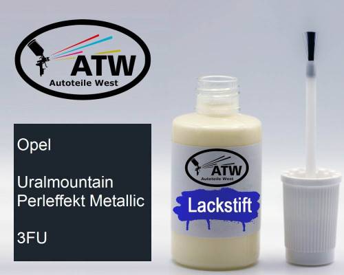 Opel, Uralmountain Perleffekt Metallic, 3FU: 20ml Lackstift, von ATW Autoteile West.